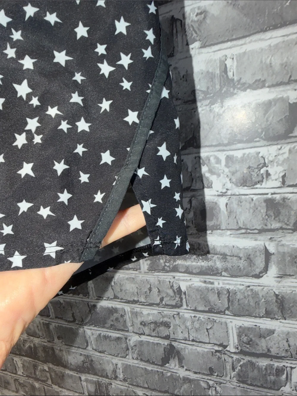 Nike Black‎ with White Star Print Athletic Shorts